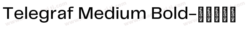 Telegraf Medium Bold字体转换